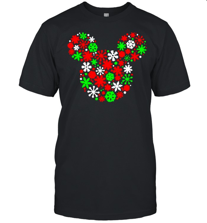 Disney Mickey Mouse Icon Holiday Snowflakes shirt