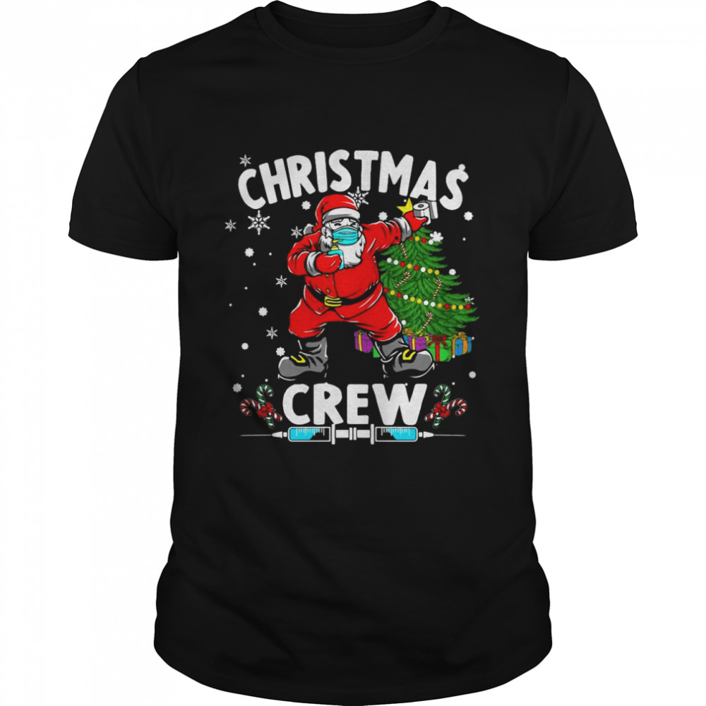 Christmas Crew Dabbing Santa Sweater T-shirt