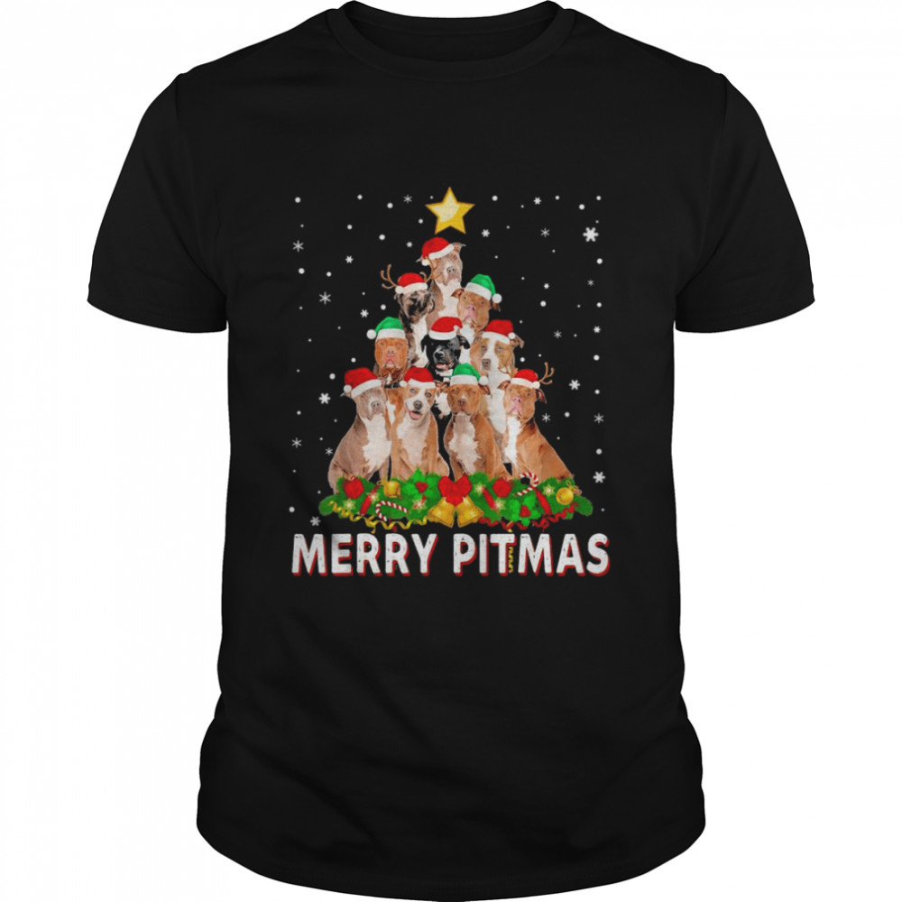 Merry Pitmas Pitbull Dog Ugly Christmas shirt