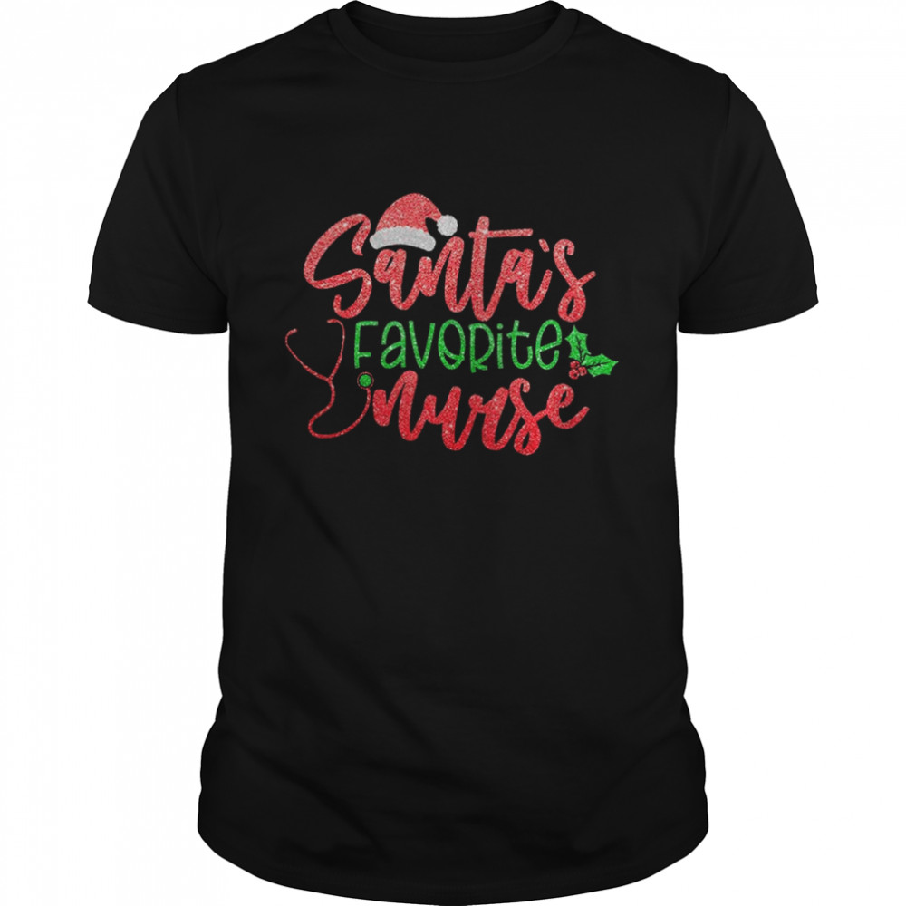 Santa’s favorite nurse shirt Santa’s favorite cna shirt Santa’s favorite emt shirt
