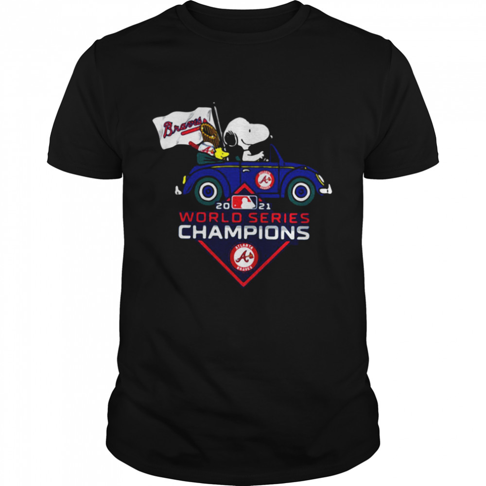 Snoopy Atlanta Braves World Series Champions 2021 Shirt