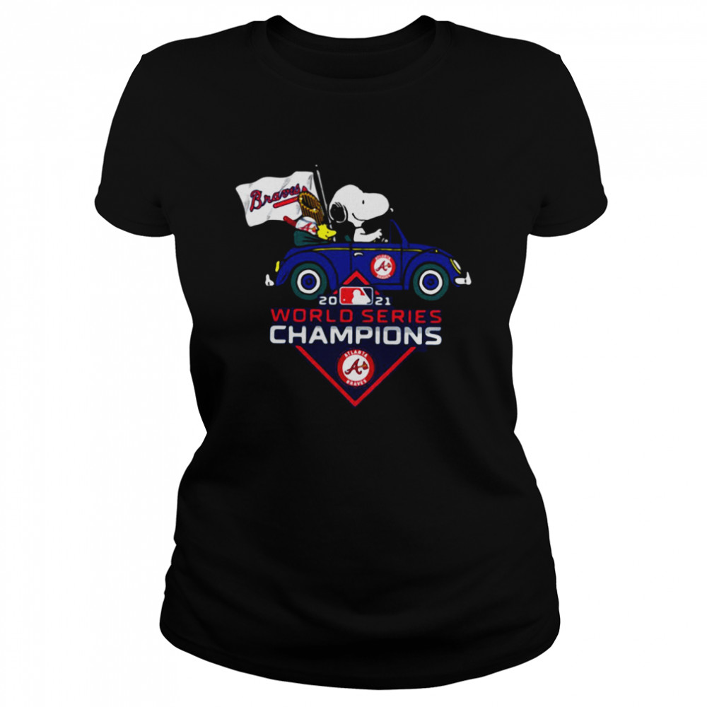 Snoopy Atlanta Braves World Series Champions 2021  Classic Women's T-shirt