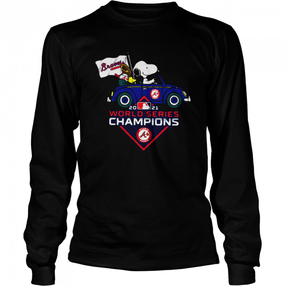 Snoopy Atlanta Braves World Series Champions 2021  Long Sleeved T-shirt