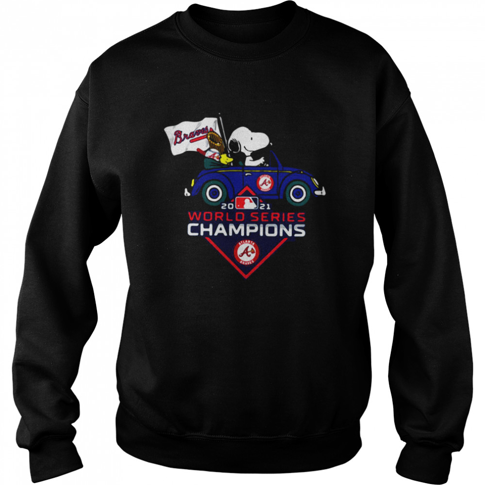 Snoopy Atlanta Braves World Series Champions 2021  Unisex Sweatshirt
