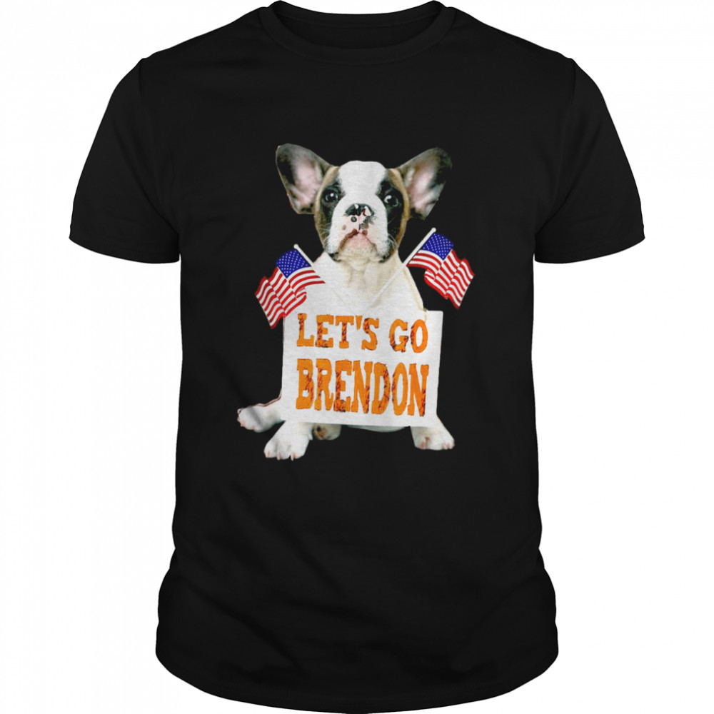Let’s Go Brandon Dog US Flag T-shirt