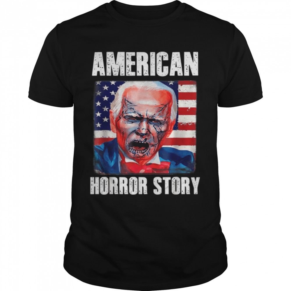 Anti-Joe Biden Horror American Zombie Story Funny Halloween T-Shirt B09K599QXR