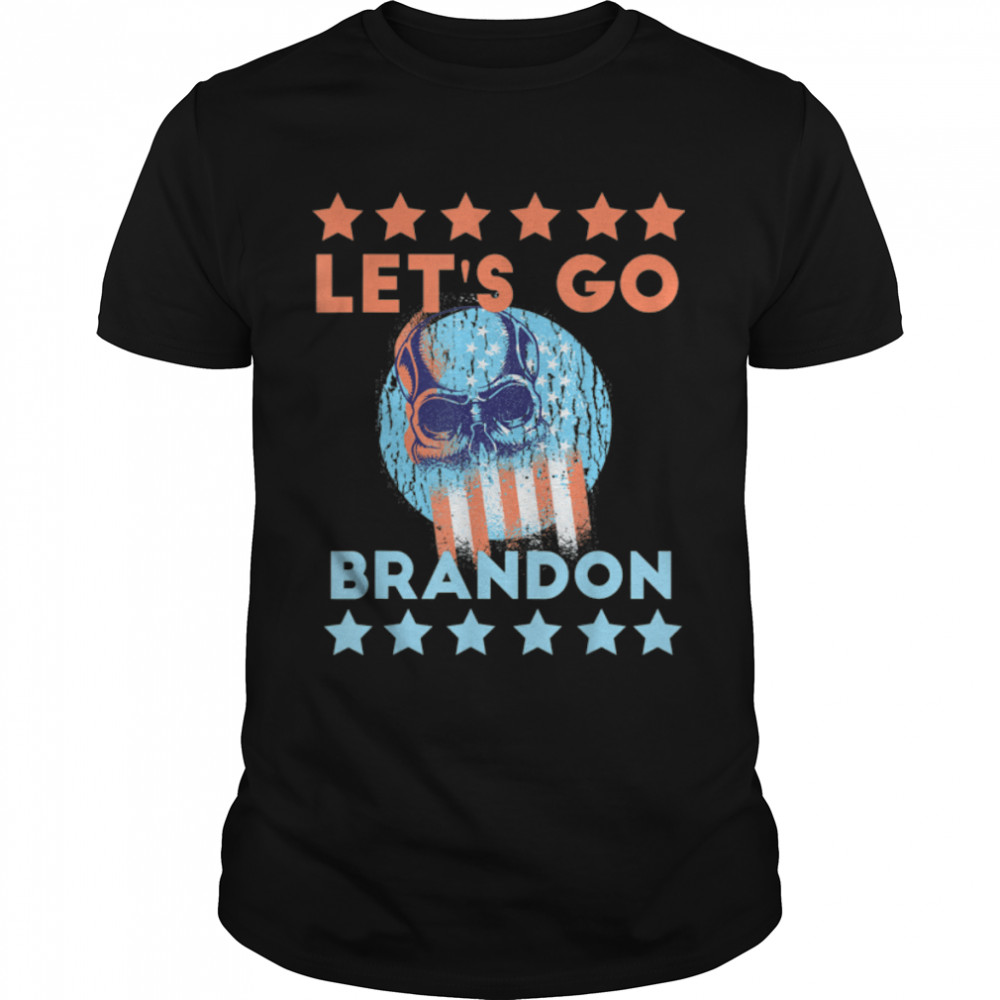 Let’s Go Brandon – Biden Conservative Anti Liberal US Flag T-Shirt B09JSPJ68G