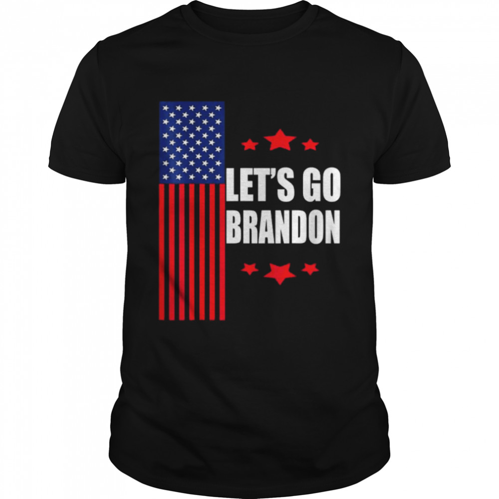Lets Go Brandon Chant American Flag Anti Biden t-shirt