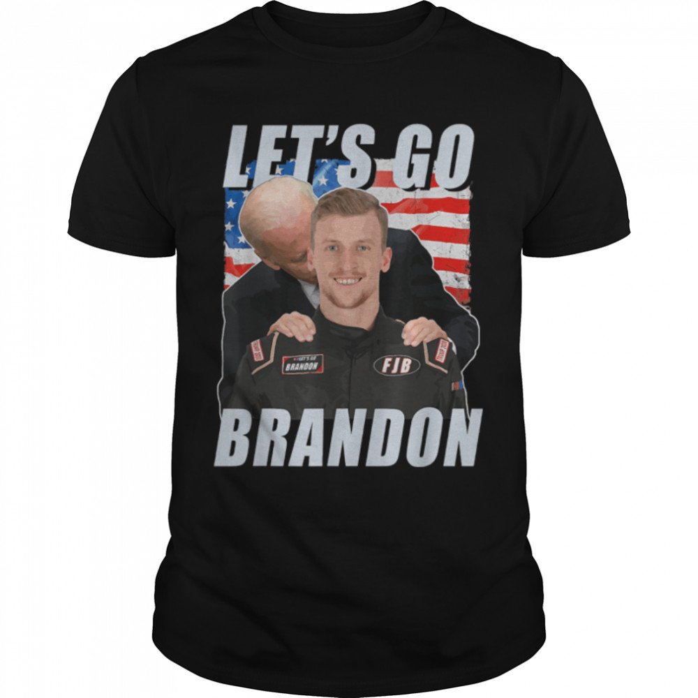 Let’s Go Brandon Joe Biden Chant Impeach Biden USA Flag T-Shirt B09K7YTKFT