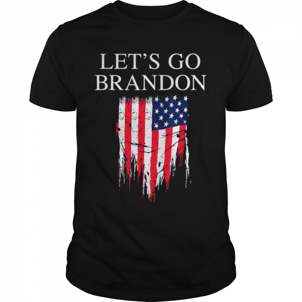 Let’s Go Brandon Joe Biden Conservative USA Flag Shirt