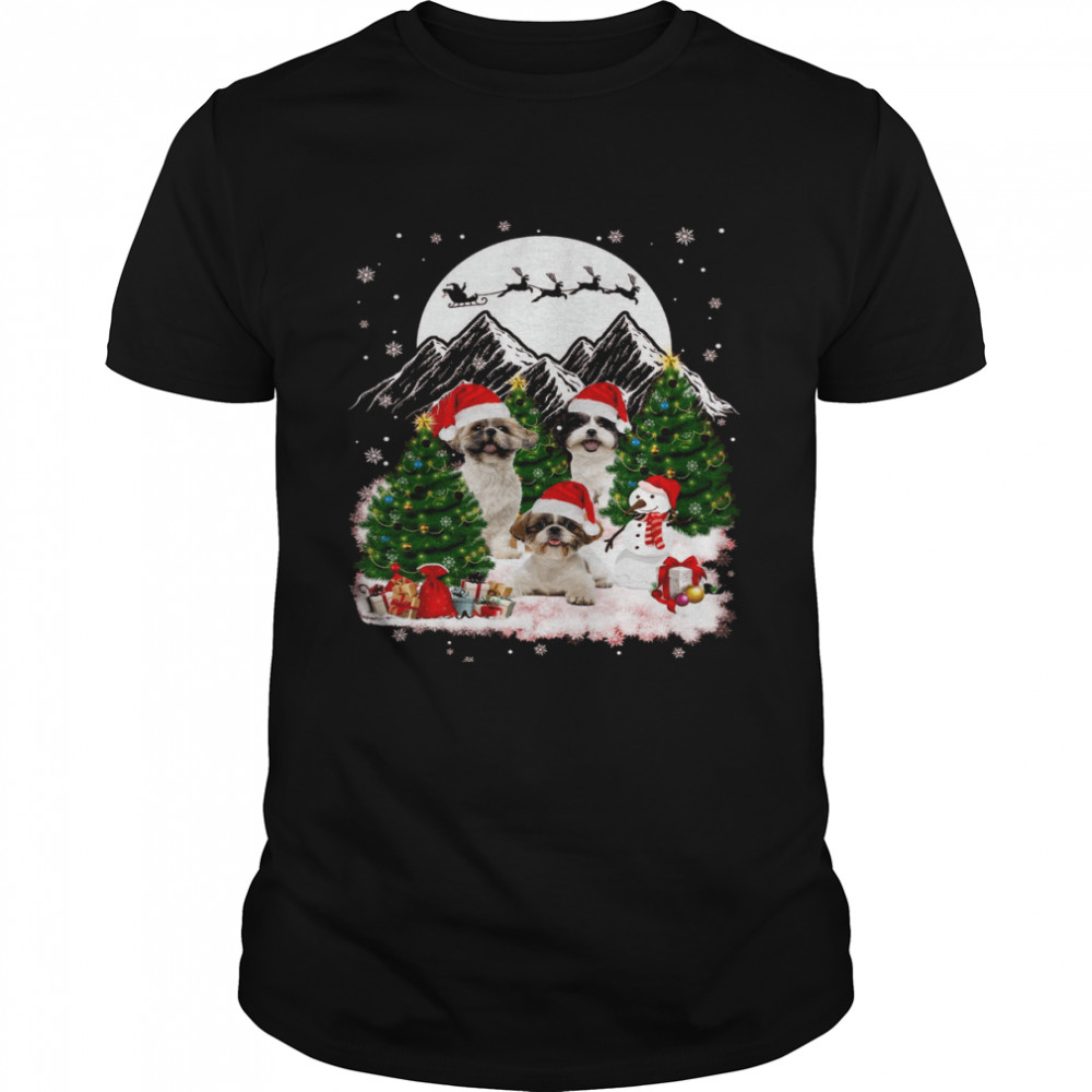 Shih Tzu Santa Christmas Shirt