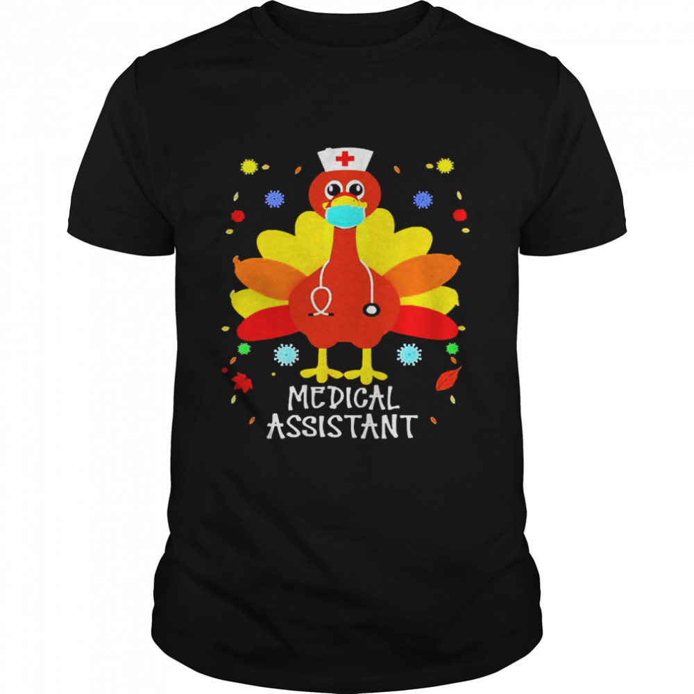 Happy Thanksgiving Turkey Nurse Medical Assistant T-shirt Classic Men's T-shirt