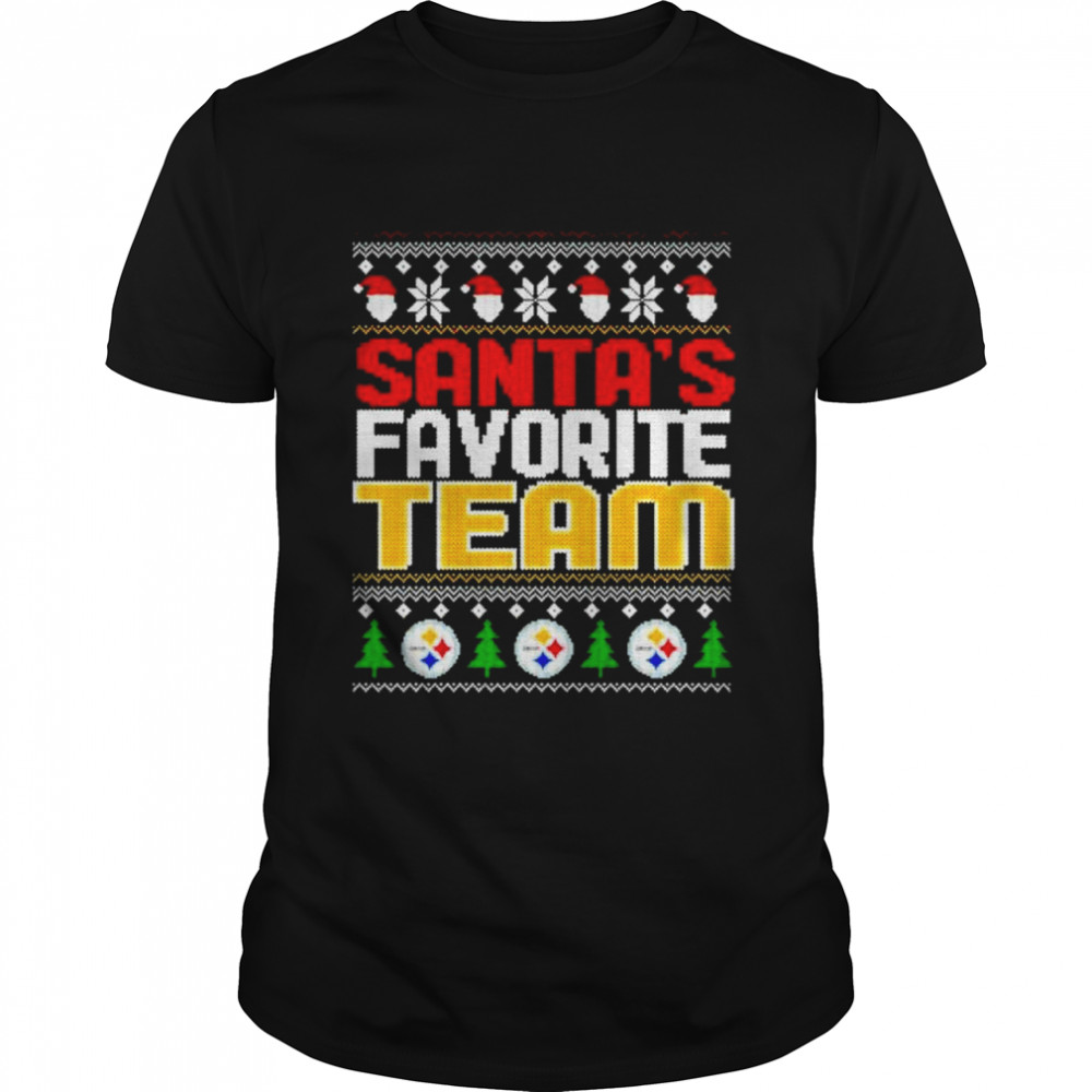 pittsburgh Steelers Santa’s favorite team Christmas shirt