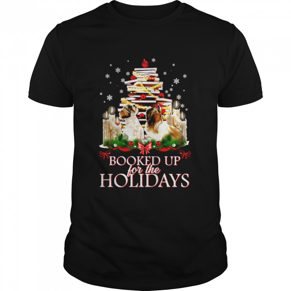 Shih Tzu Booked Up For The Holidays Sweater T-shirt