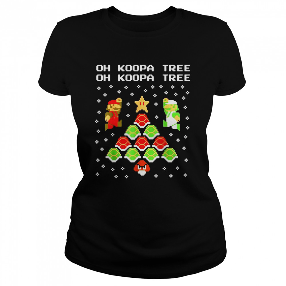 Nintendo Super Mario Oh Koopa Tree Graphic Sweater T-shirt Classic Women's T-shirt