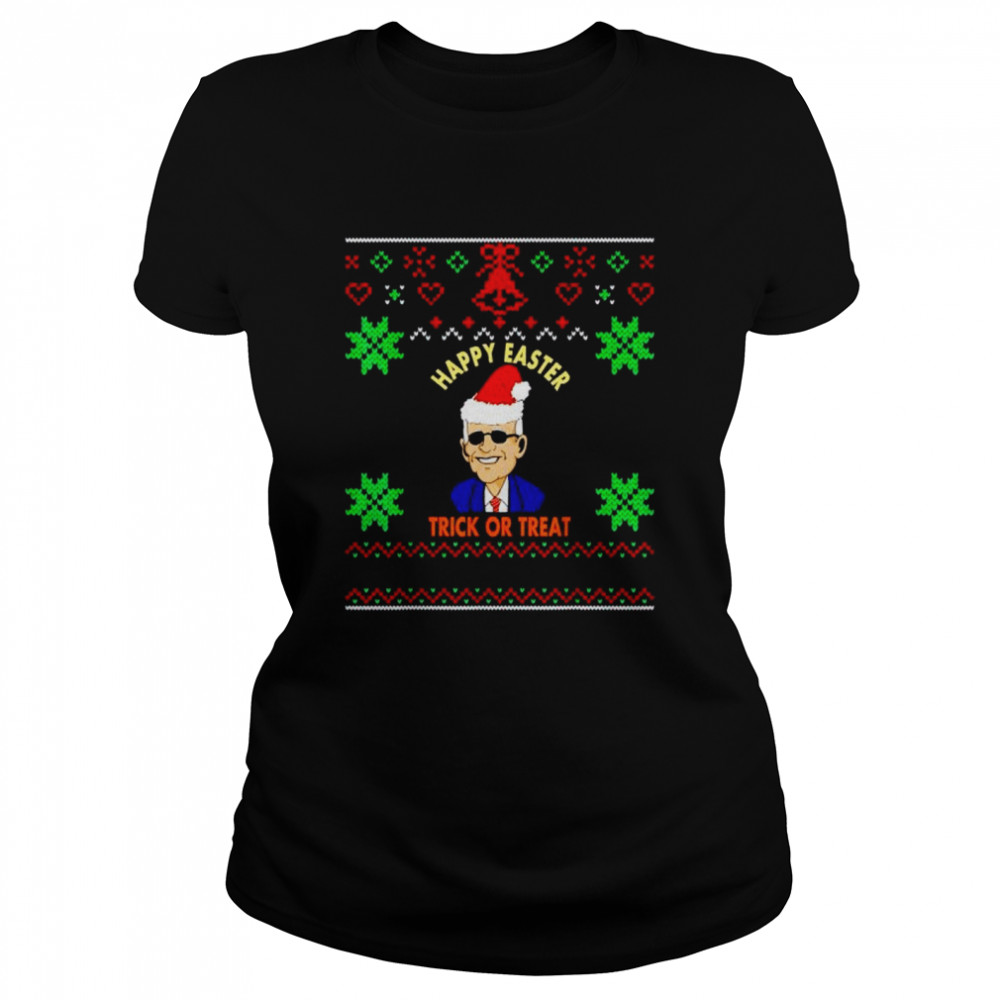 Official biden happy easter trick or treat Christmas shirt Classic Women's T-shirt