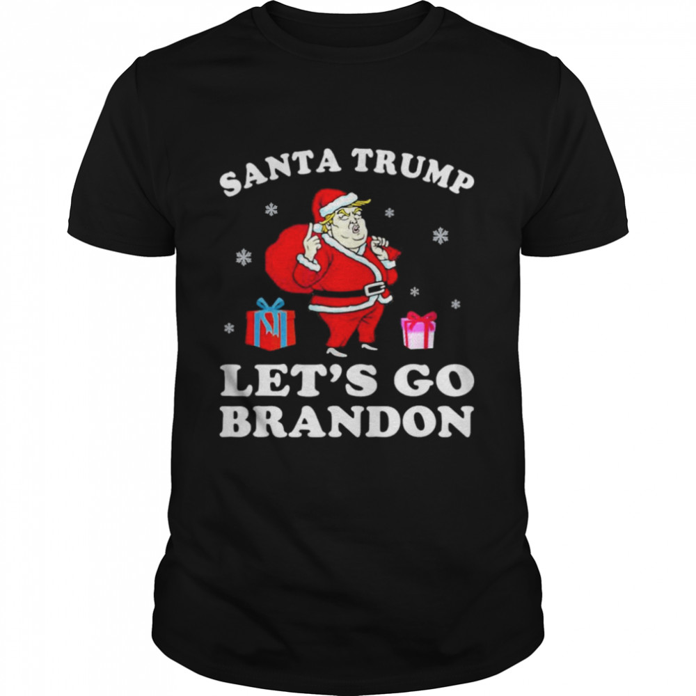 Santa Trump Let’s Go Branson Brandon Trump Ugly Christmas 2021 T-Shirt