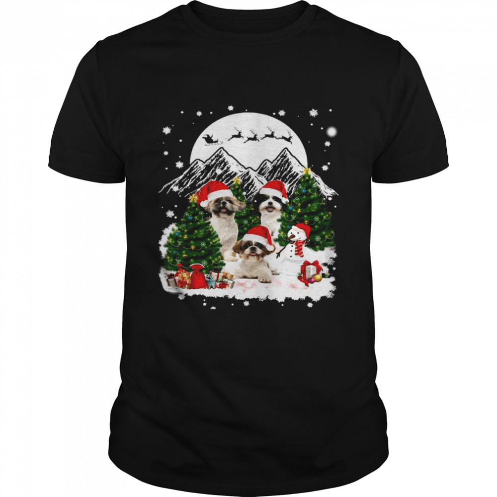 Shih Tzu Santa Christmas Sweat T-shirt
