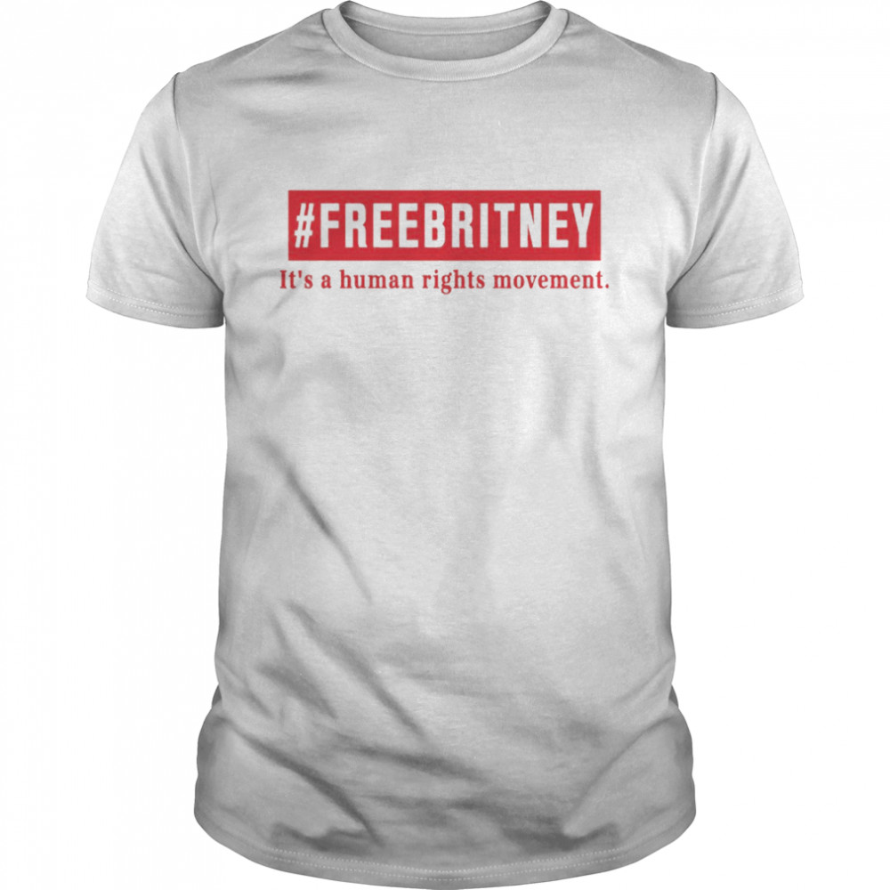 Britney Spears Wears Freebritney It’s A Human Rights Movement T-shirt