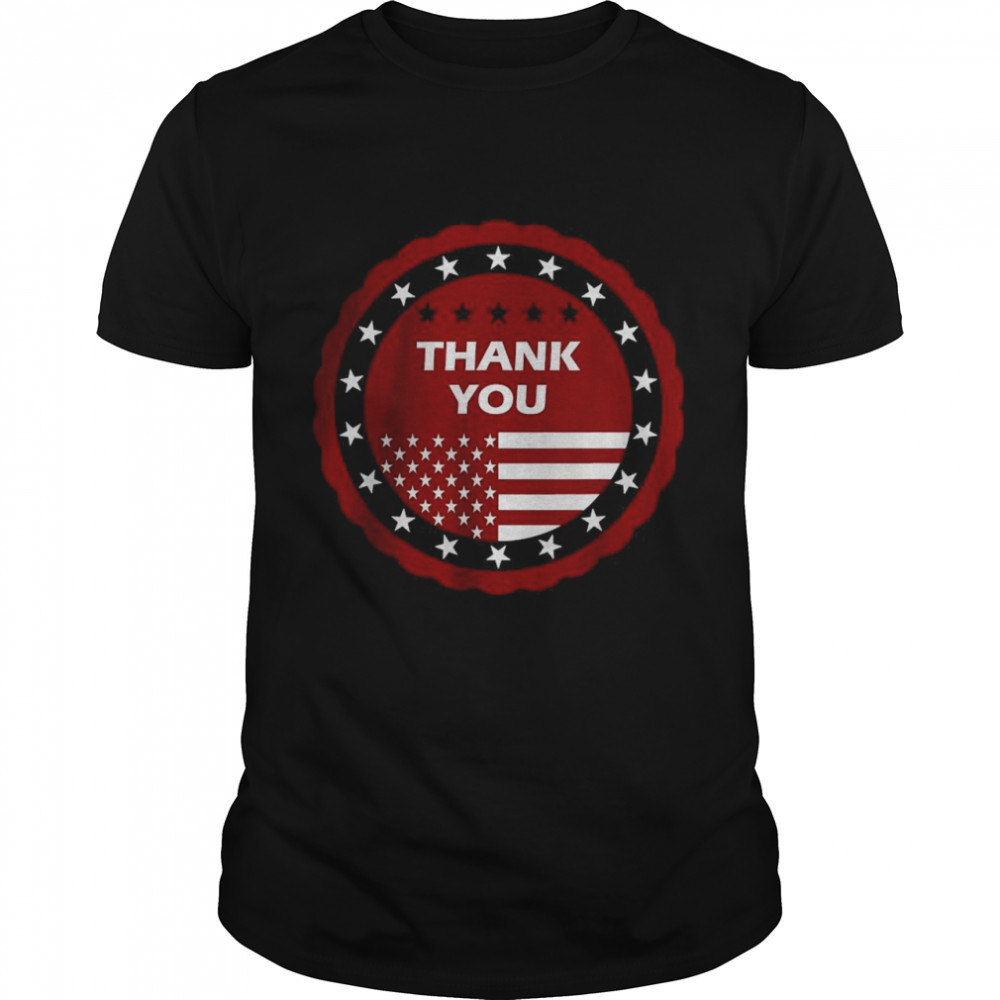 Thank you veterans day American flag For man and women T-Shirt