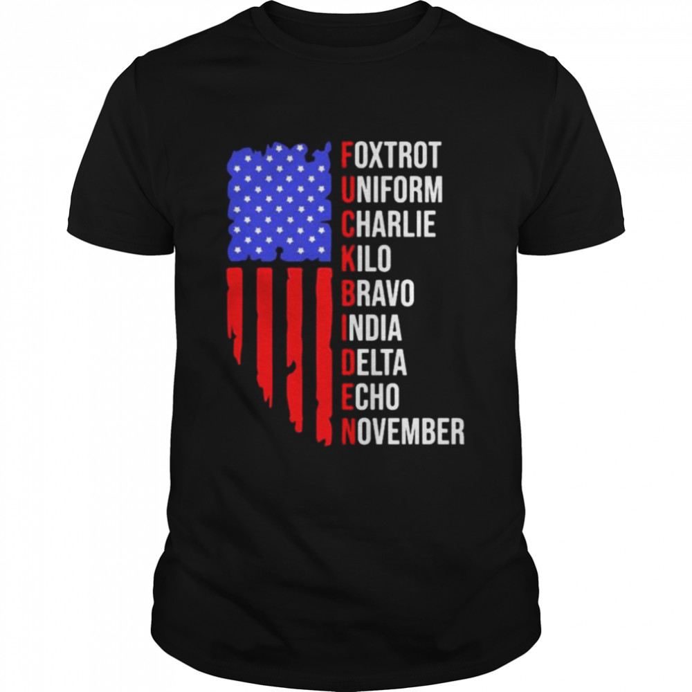 Foxtrot uniform charlie kilo bravo india delta echo november American flag shirt