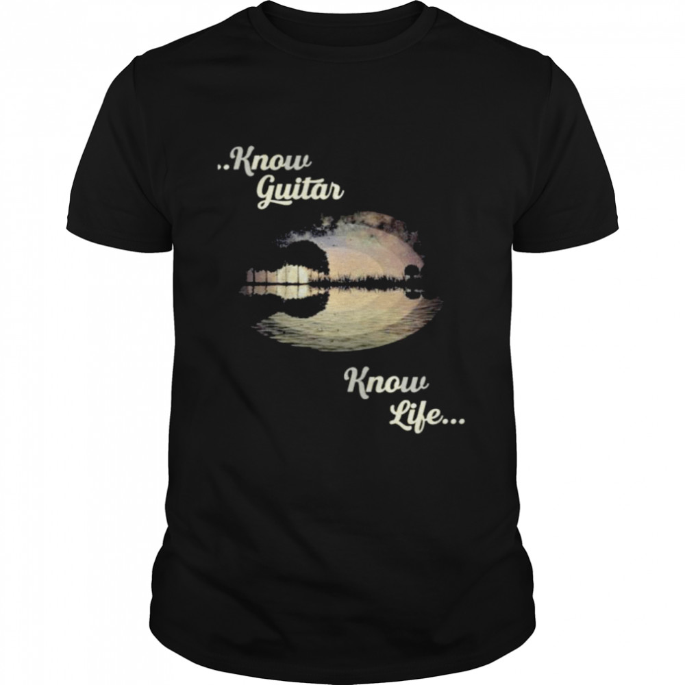 Know Guitar know life Moon shirt