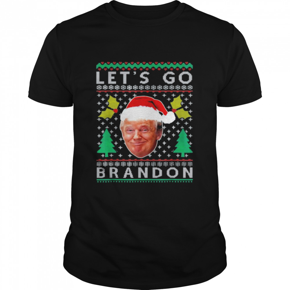 Lets Go Branden Brandon Christmas Gnome Let’s Go Trump meme T-Shirt
