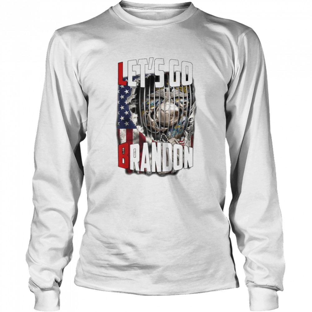 Let’s Go Branson Brandon Conservative Anti Liberal US Flag T- Long Sleeved T-shirt