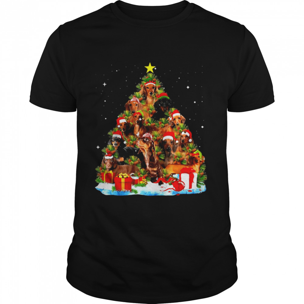 Nice Dachshund Make Christmas Tree Sweater Shirt