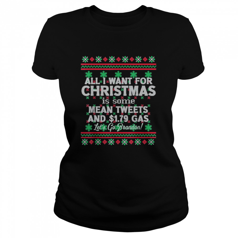 All I want for Christmas Biden Trump Anti-Liberal T- Classic Women's T-shirt