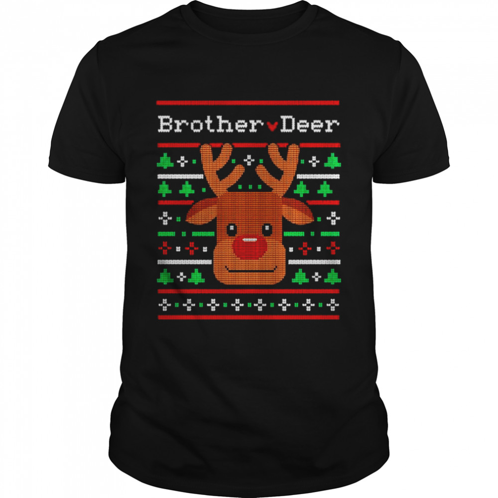 Brother Deer ugly Christmas shirt