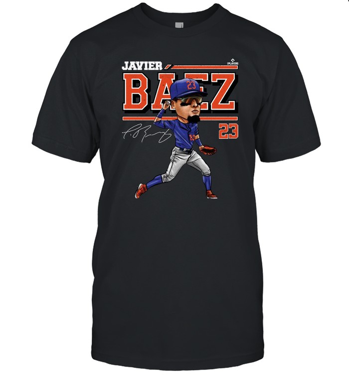 New York Mets Baseball Javier Baez #23 Cartoon T Shirt