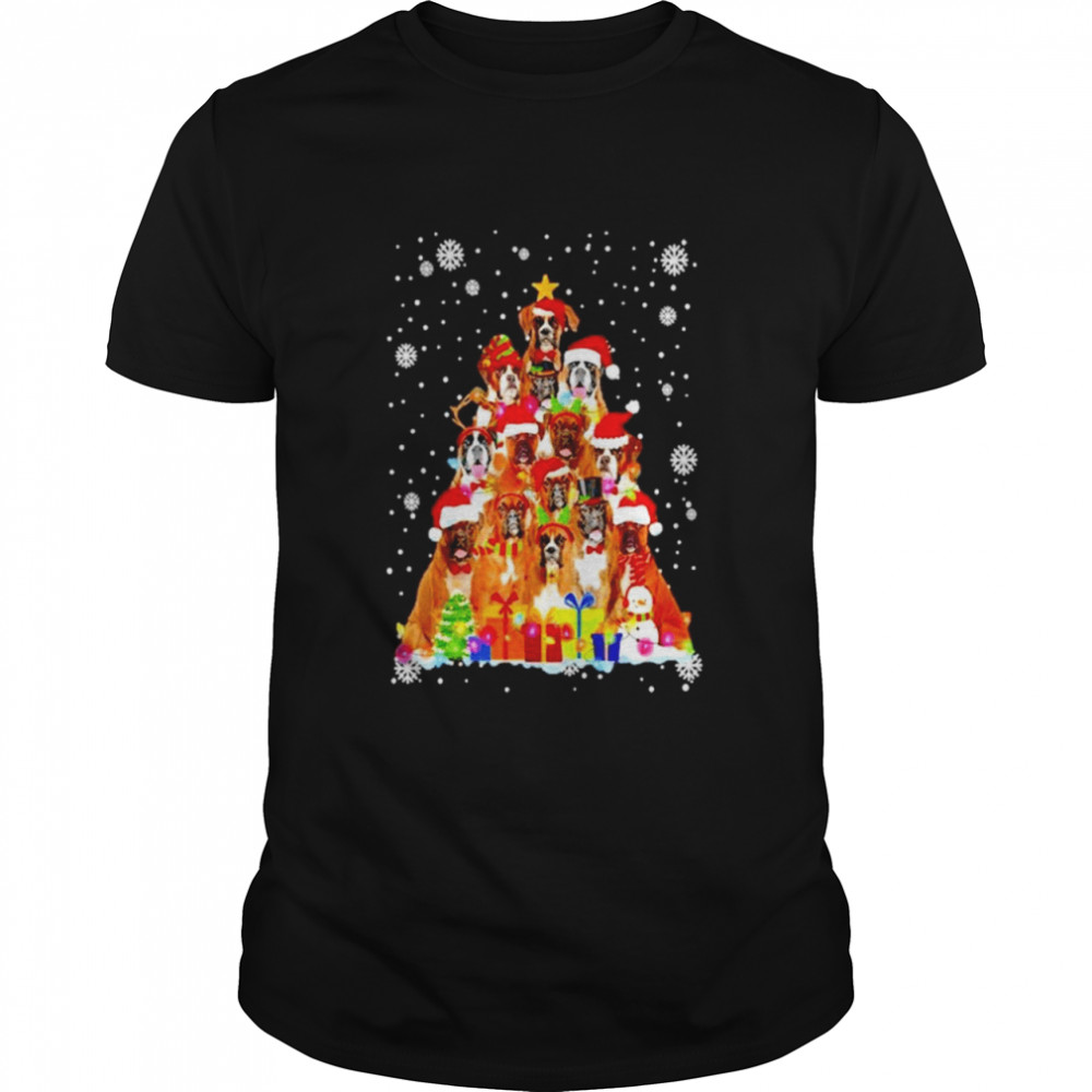 Boxer Christmas Tree shirt