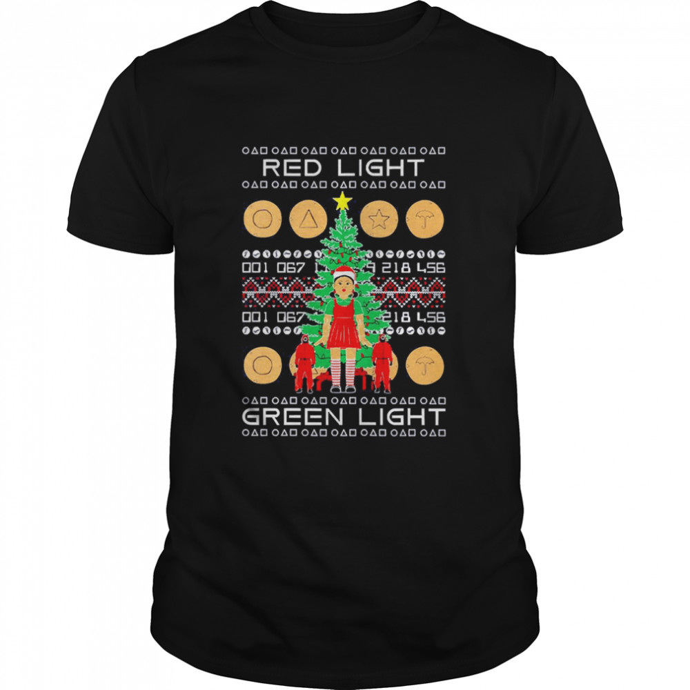 Squid Game Red Light Green Light Ugly Christmas Sweater Shirt