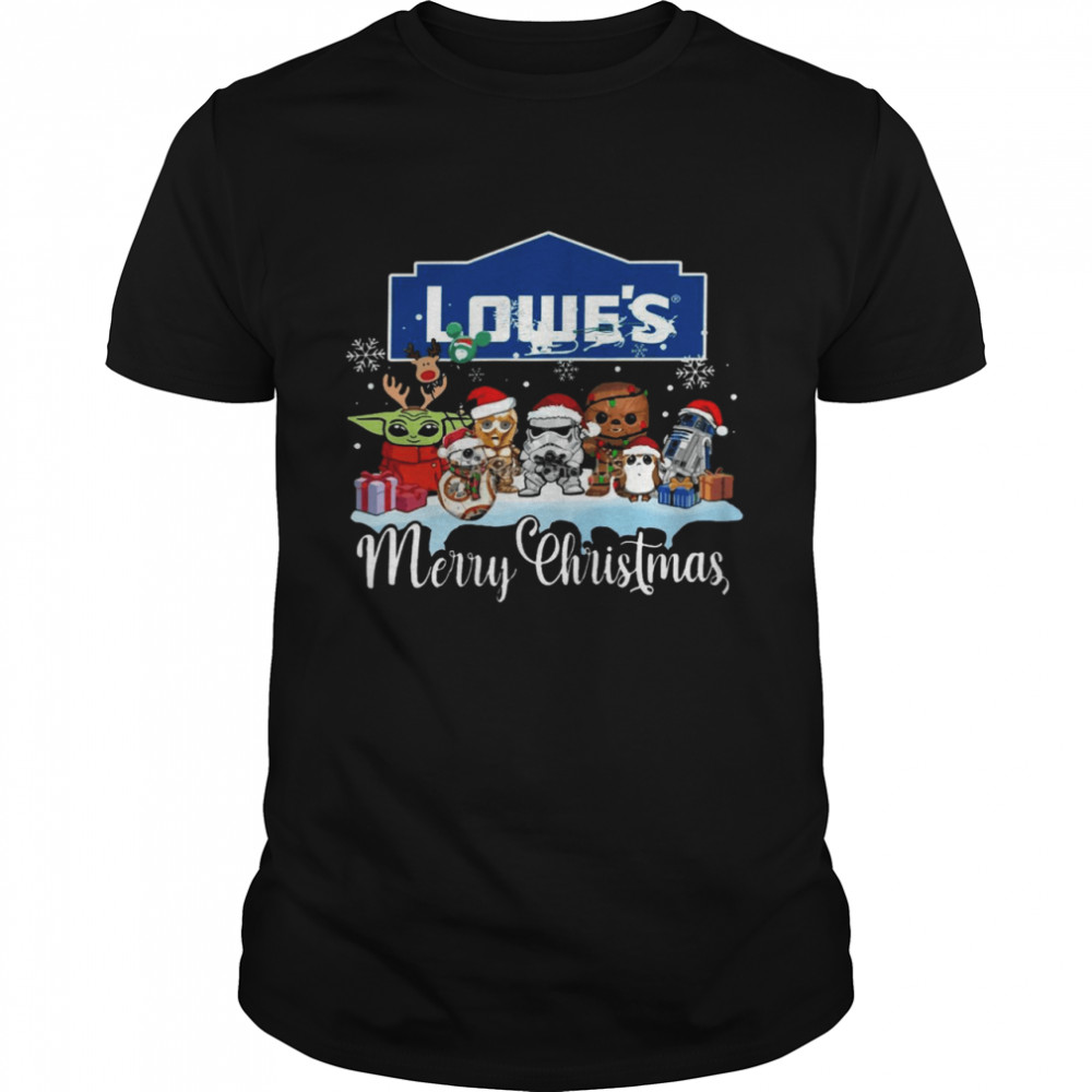 Lowe’s merry christmas star wars shirt