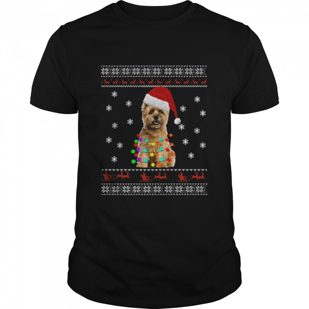 Cairn Terrier Christmas Dog Light Ugly Shirt
