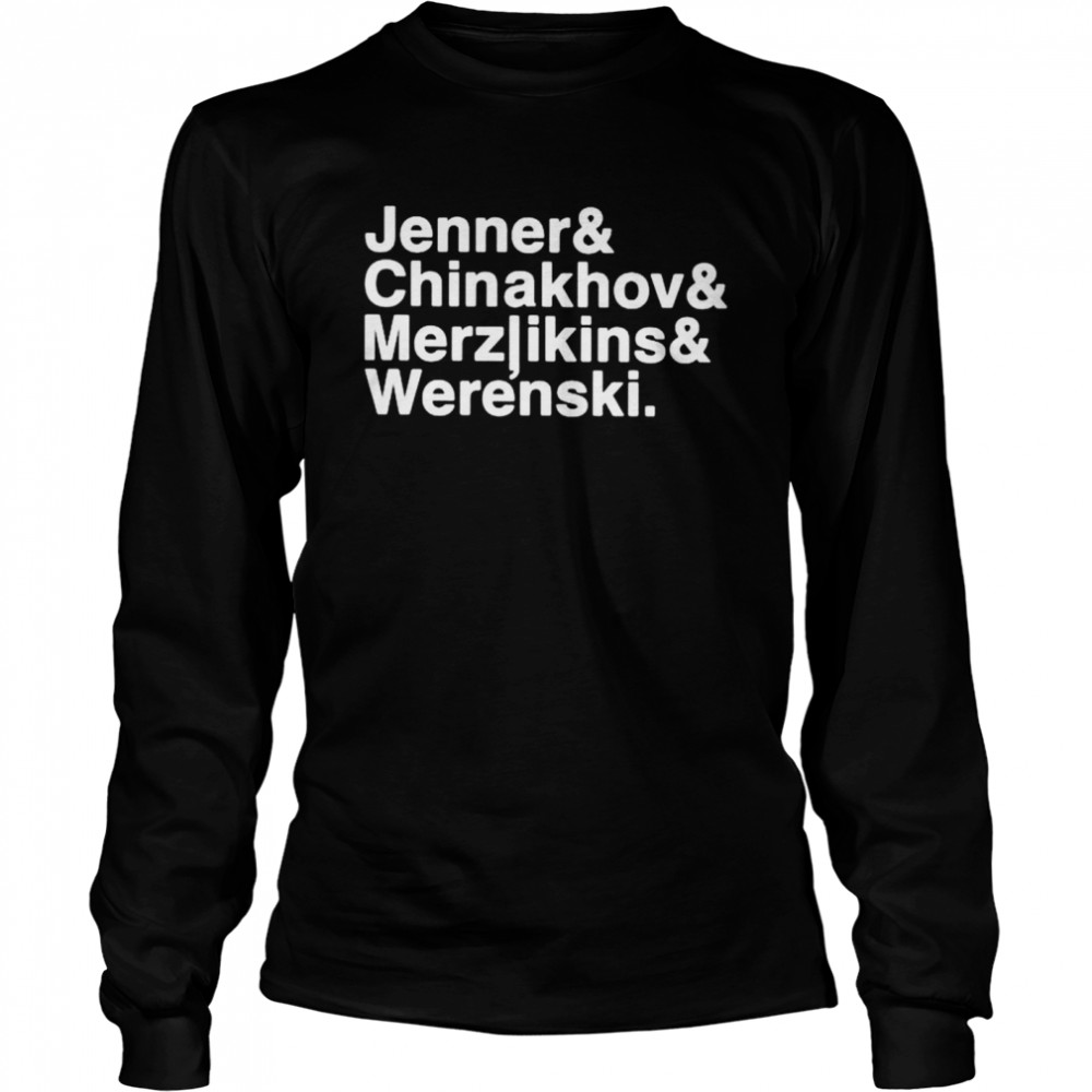 Jenner Chinakhov Merzlikins Werenski shirt Long Sleeved T-shirt
