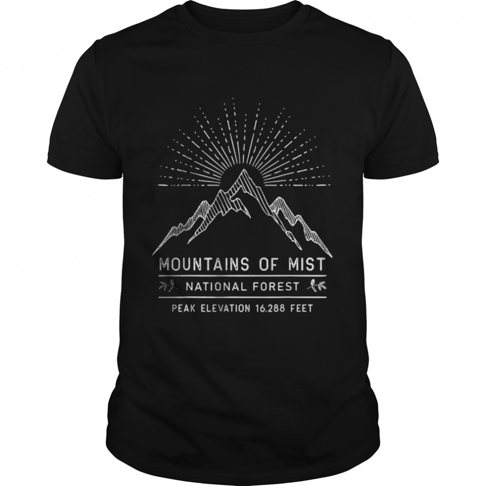 Mountains of Mist national forest peak elevation 16.288 feet T-Shirt