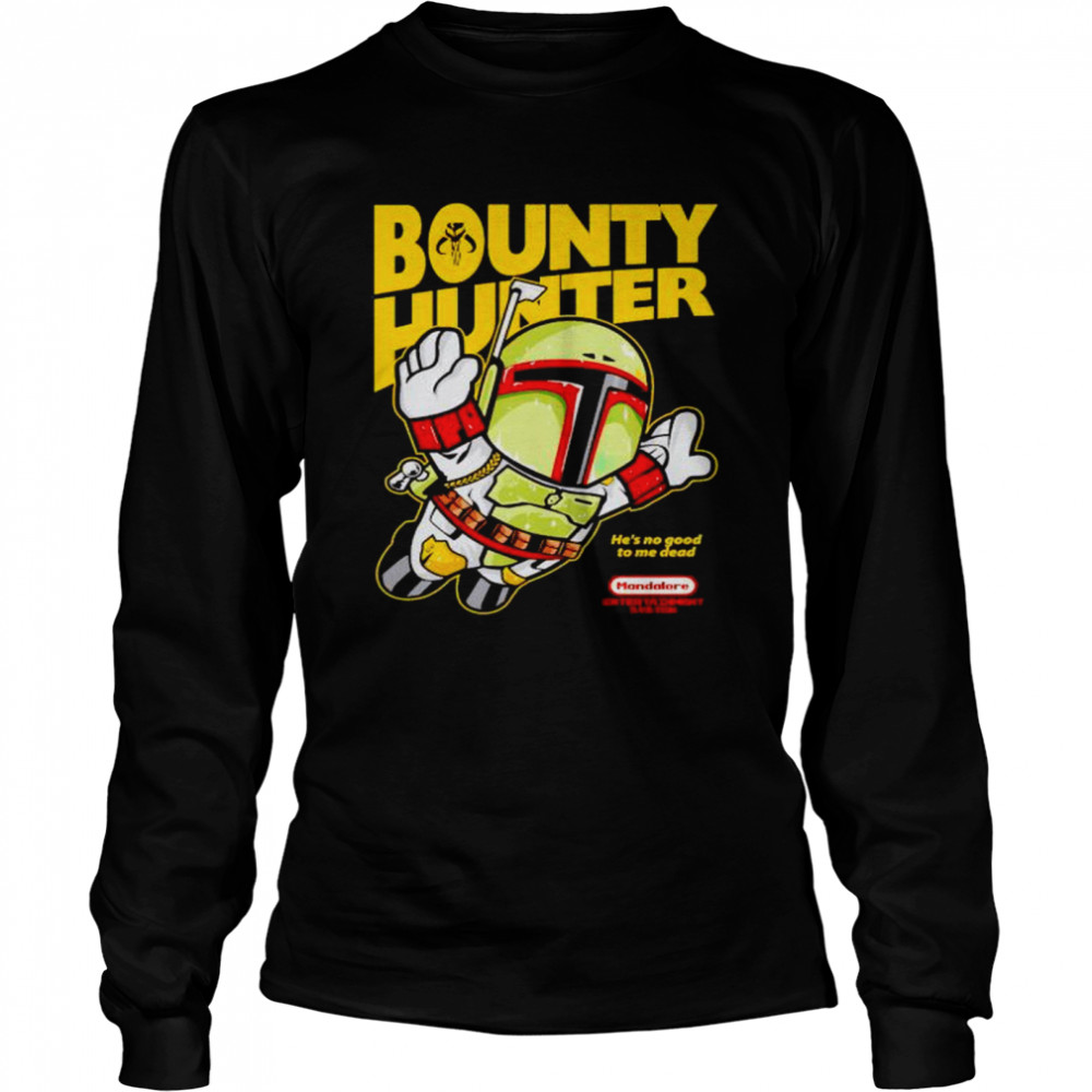 boba Fett Super Mario bounty hunter shirt Long Sleeved T-shirt