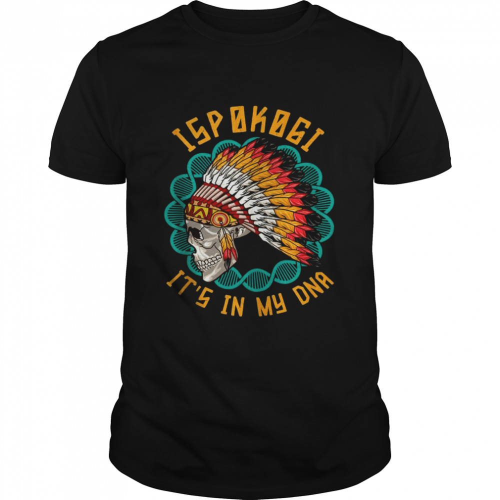 Ispokogi Heritage Native American Race Ispokogi Tribe Relate  Classic Men's T-shirt
