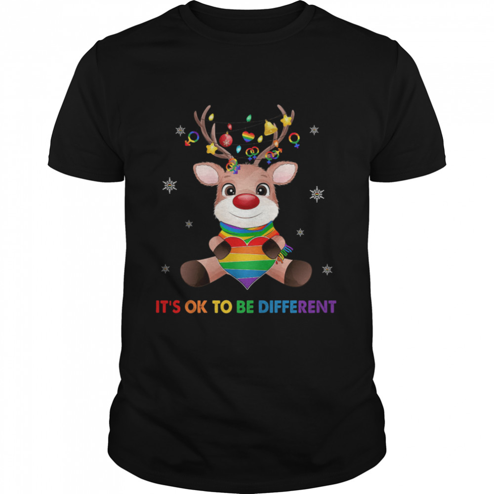 Its Ok To Be Different LGBT Christmas shirt