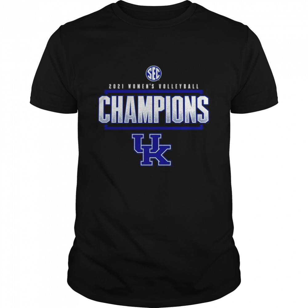 Kentucky Wildcats 2021 SEC Women’s Volleyball Champions Locker Room T-Shirt