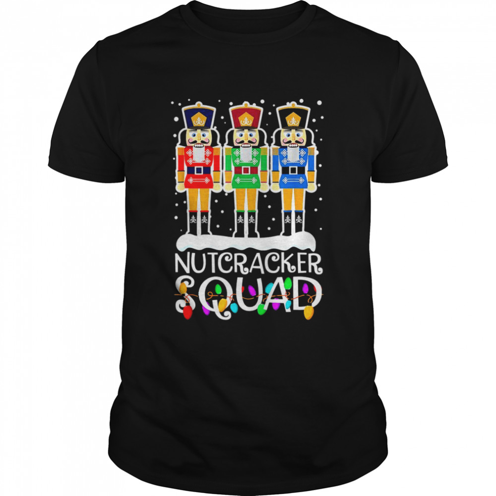 Nutcracker Squad Ballet Dance Christmas Xmas Lights Shirt