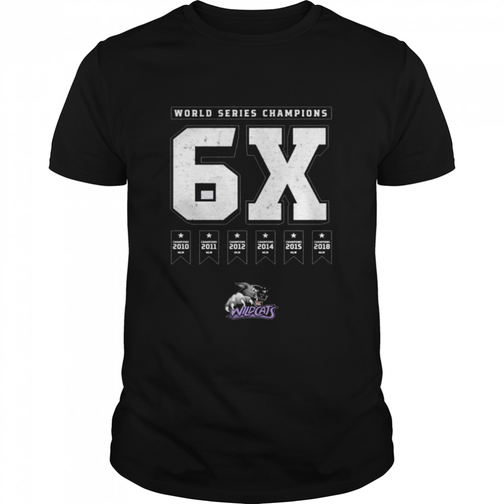 Western Wildcats 6X World Series Champions shirt