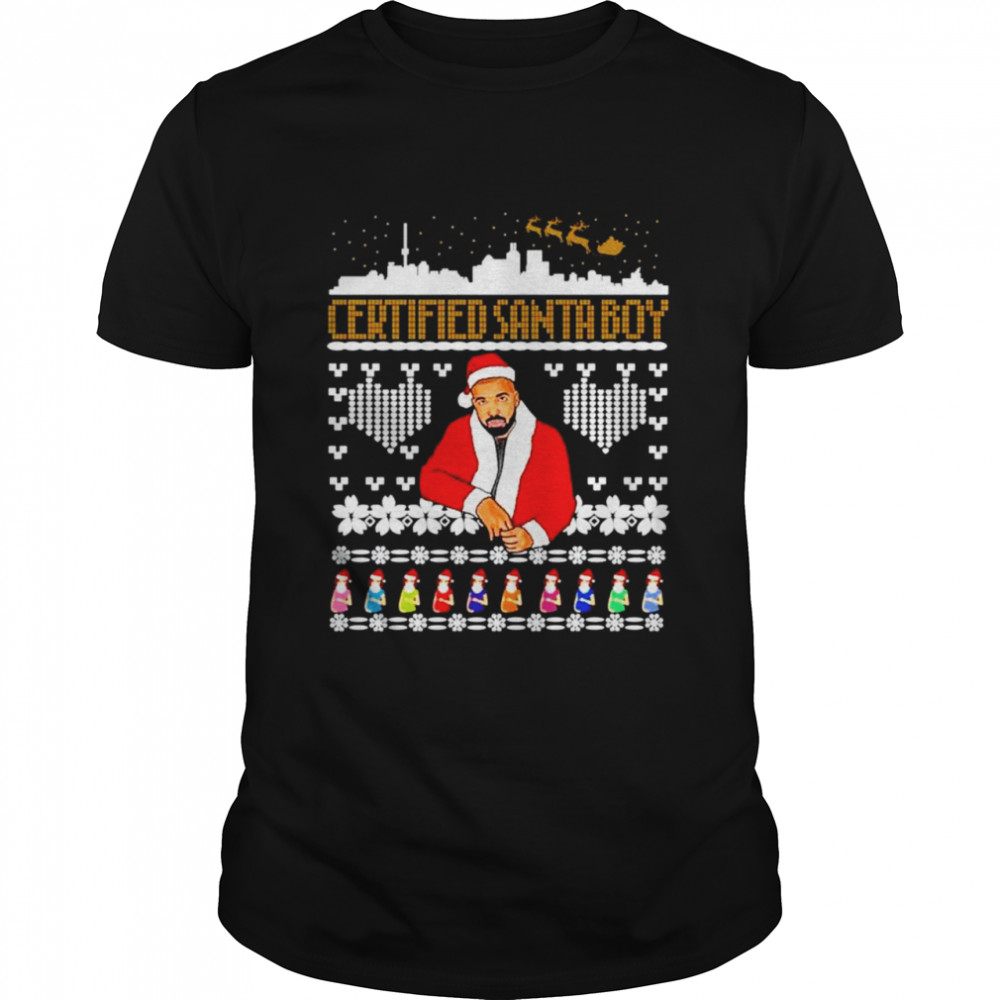 Drake certified Santa boy Christmas shirt
