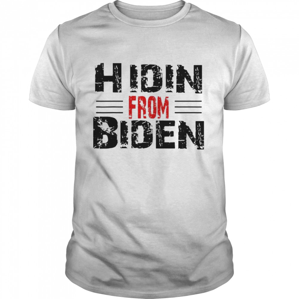 Hidin From Biden 2024 shirt Classic Men's T-shirt