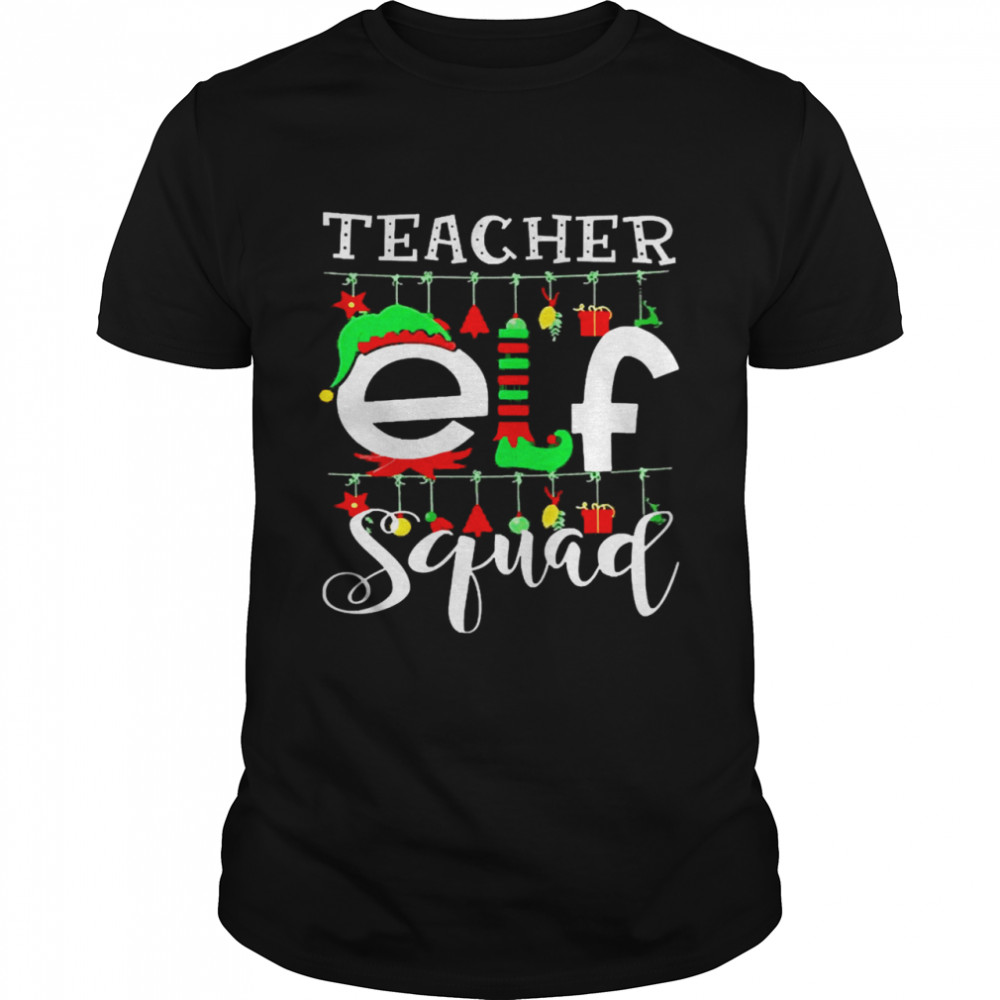 Teacher Elf Squad Family Christmas Sweater Shirt