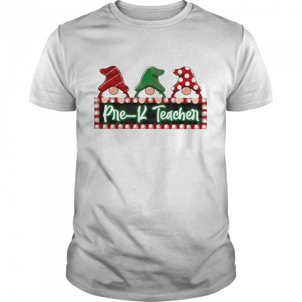 Christmas Gnomes Pre-K Teacher Sweater Shirt