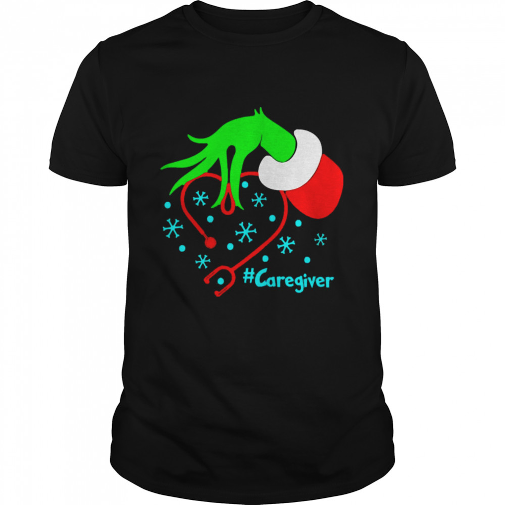 Grinch’s Caregiver Nurse Stethoscope Christmas Sweater Shirt