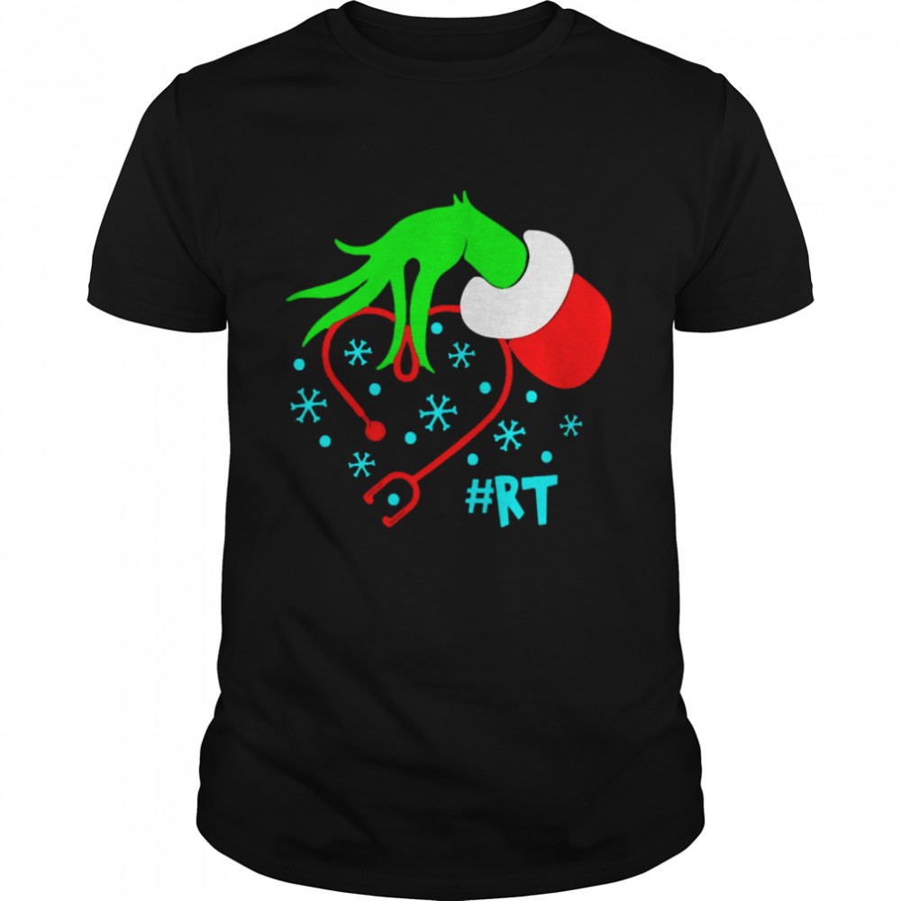 Grinch’s RT Nurse Stethoscope Christmas Sweater Shirt